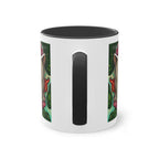 Mug – Cat BKH/BSH with flower in comic style, 325 ml