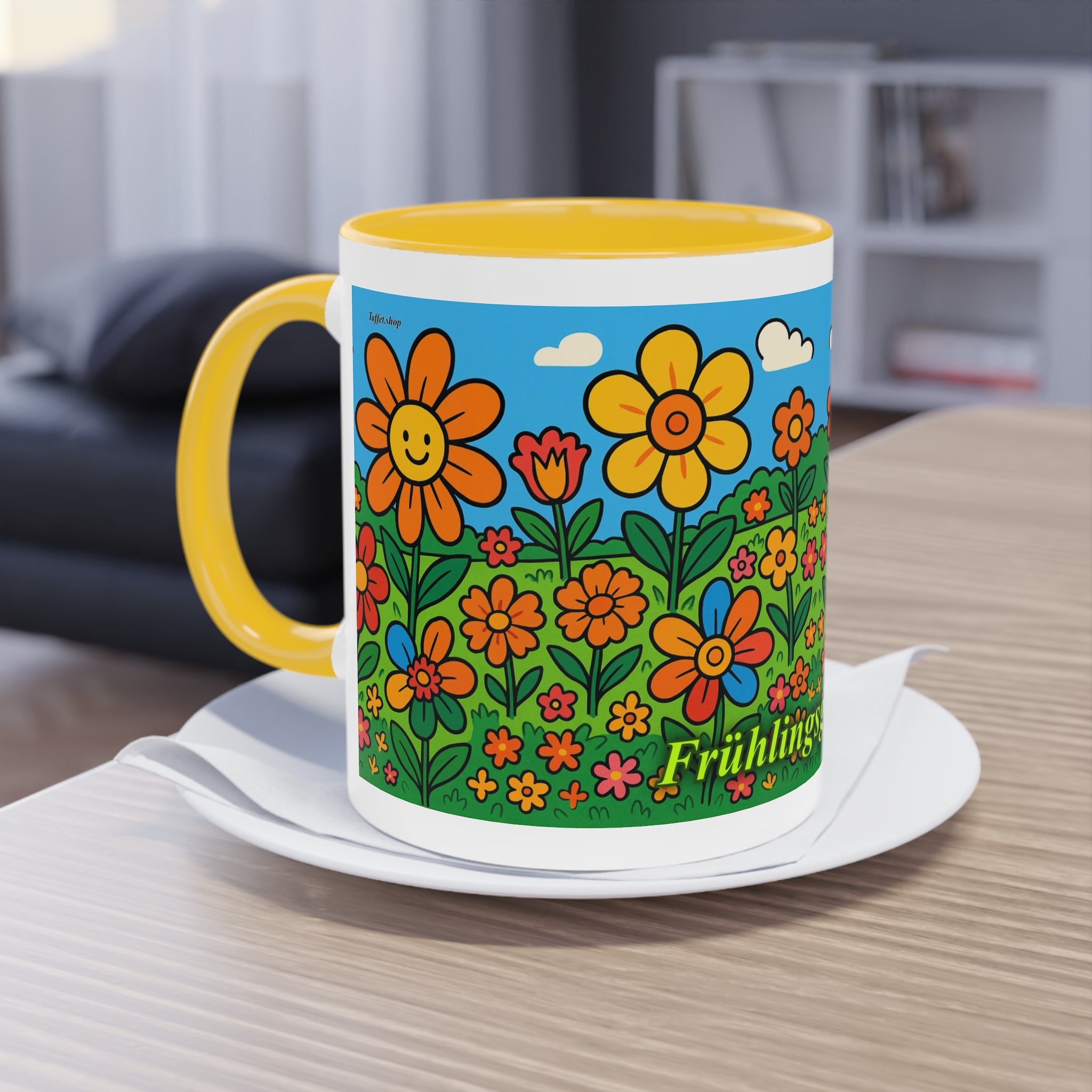 Mug – “Flower Meadow”, Easter/Spring, 325 ml