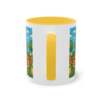 Mug – “Cat &amp; Chicks”, Easter/Spring, 325 ml