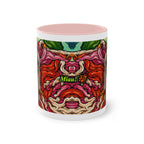 Mug – Cat BKH/BSH with flower in comic style, 325 ml