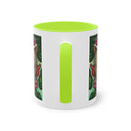 Mug – Cat BKH/BSH with flower in comic style, 325 ml