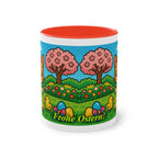 Mug – “Cat &amp; Chicks”, Easter/Spring, 325 ml