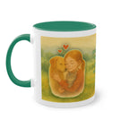 Mug – “Dog and Girl” in watercolor style, 325 ml
