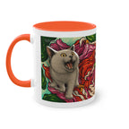 Mug – Cat BKH/BSH with flower in comic style, 325 ml