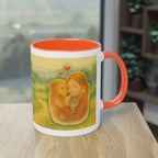 Mug – “Dog and Girl” in watercolor style, 325 ml