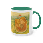 Mug – “Dog and Girl” in watercolor style, 325 ml