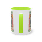 Mug – Cat BKH/BSH with flower in watercolor style, 325 ml