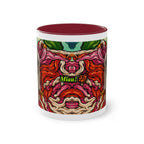 Mug – Cat BKH/BSH with flower in comic style, 325 ml