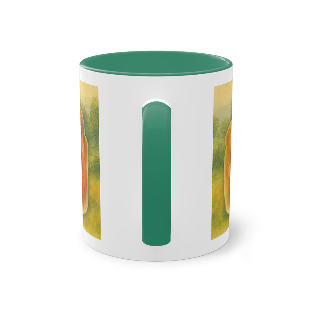 Mug – “Dog and Girl” in watercolor style, 325 ml
