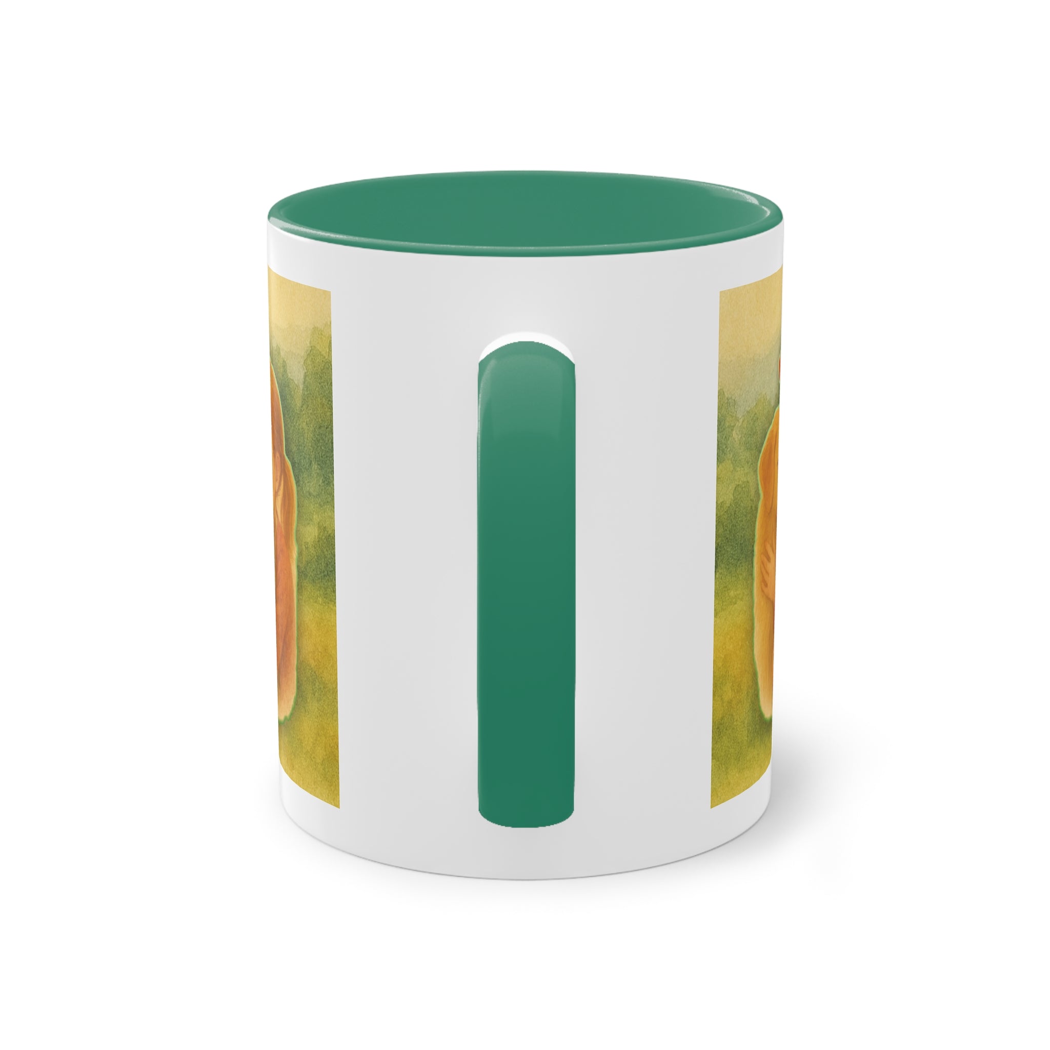 Mug – “Dog and Girl” in watercolor style, 325 ml