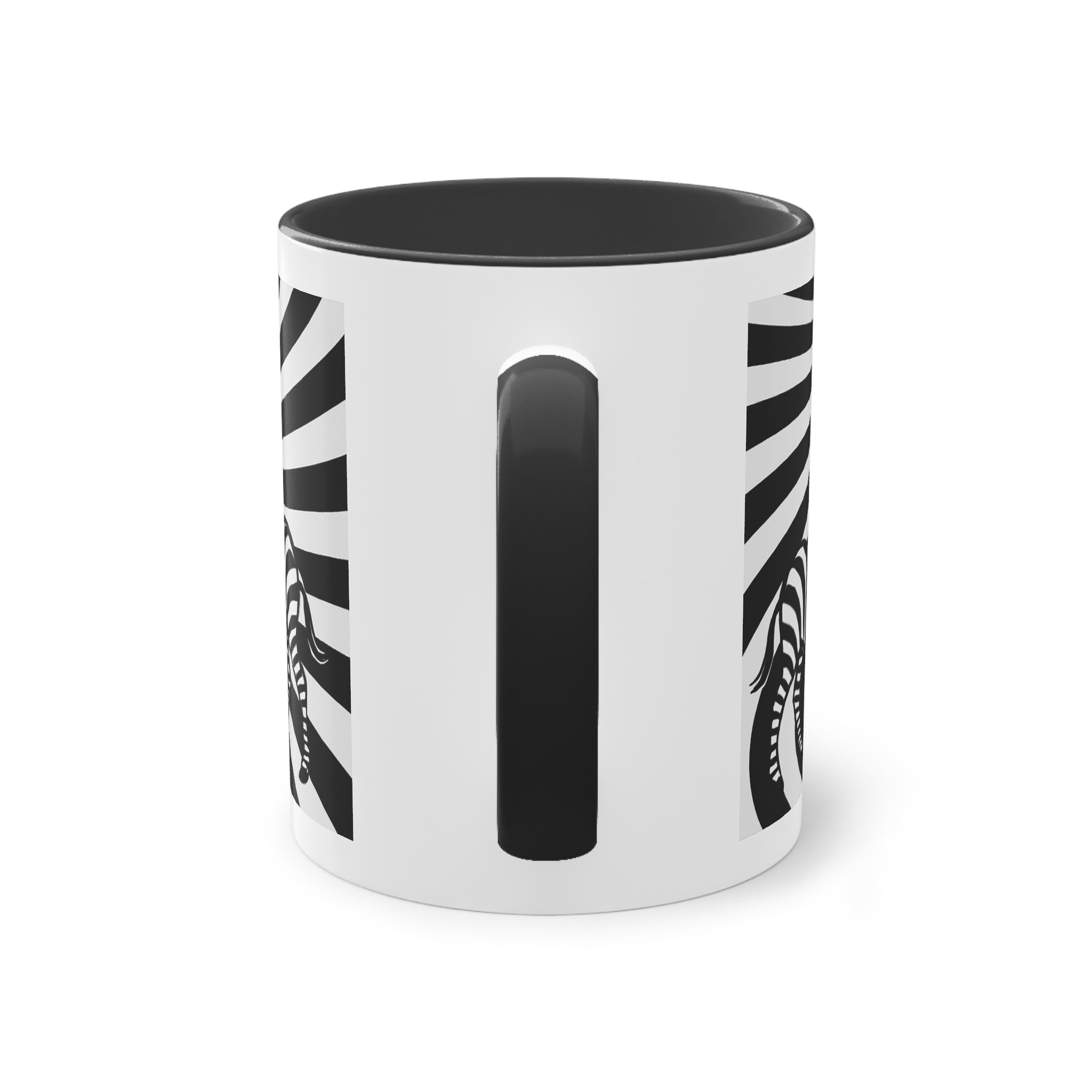 "Safari" designer mug from the "Black &amp; White" collection by Taffet.shop, 325 ml