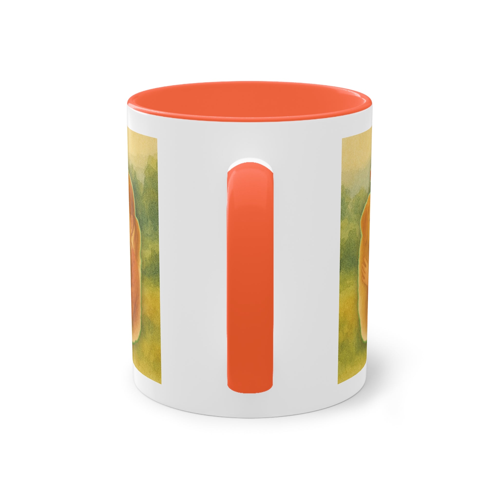 Mug – “Dog and Girl” in watercolor style, 325 ml