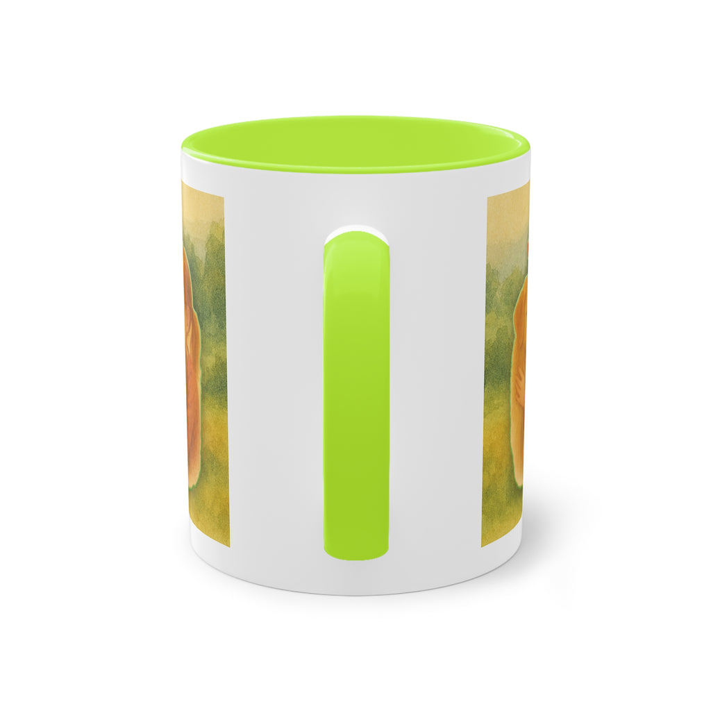 Mug – “Dog and Girl” in watercolor style, 325 ml