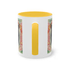 Mug – Cat BKH/BSH with flower in watercolor style, 325 ml