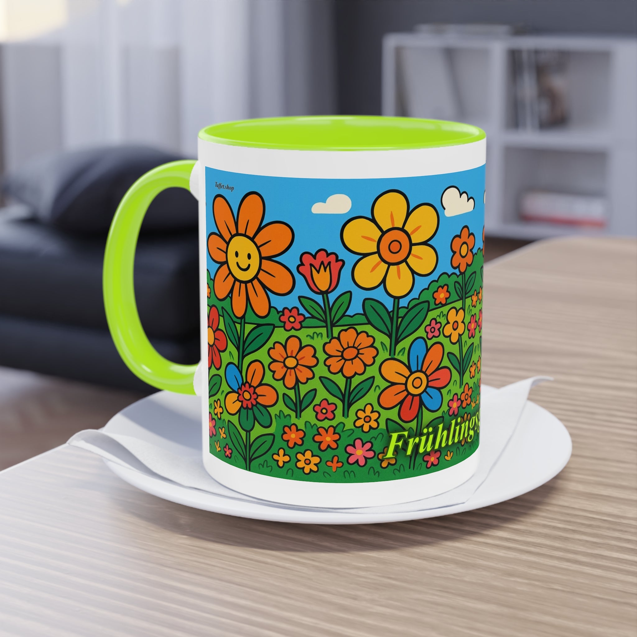 Mug – “Flower Meadow”, Easter/Spring, 325 ml