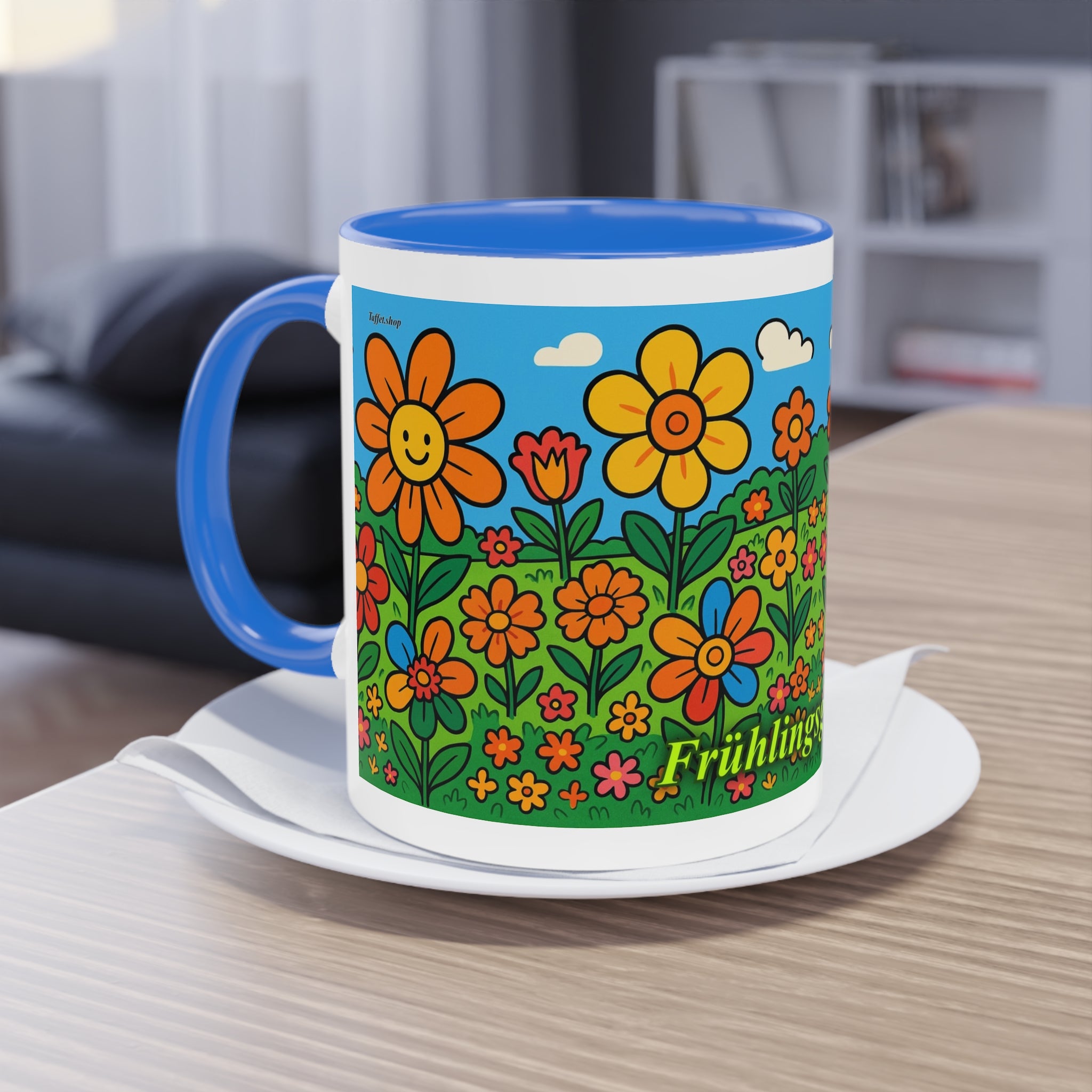 Mug – “Flower Meadow”, Easter/Spring, 325 ml