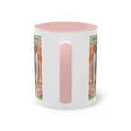 Mug – Cat BKH/BSH with flower in watercolor style, 325 ml