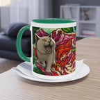 Mug – Cat BKH/BSH with flower in comic style, 325 ml