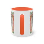 Mug – Cat BKH/BSH with flower in watercolor style, 325 ml