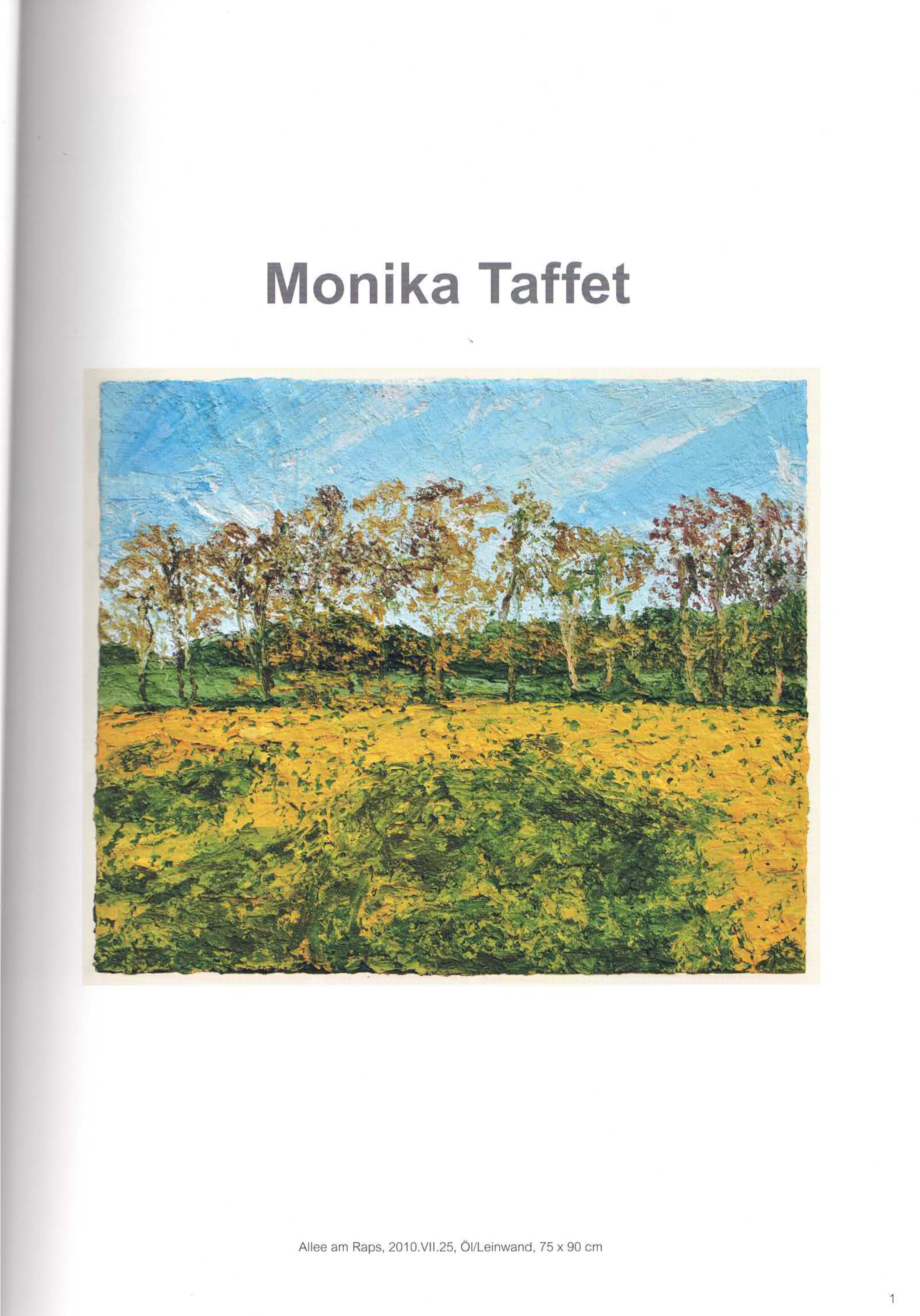Art catalogue by Monika Taffet, 2012, hardcover approx. 65 pages