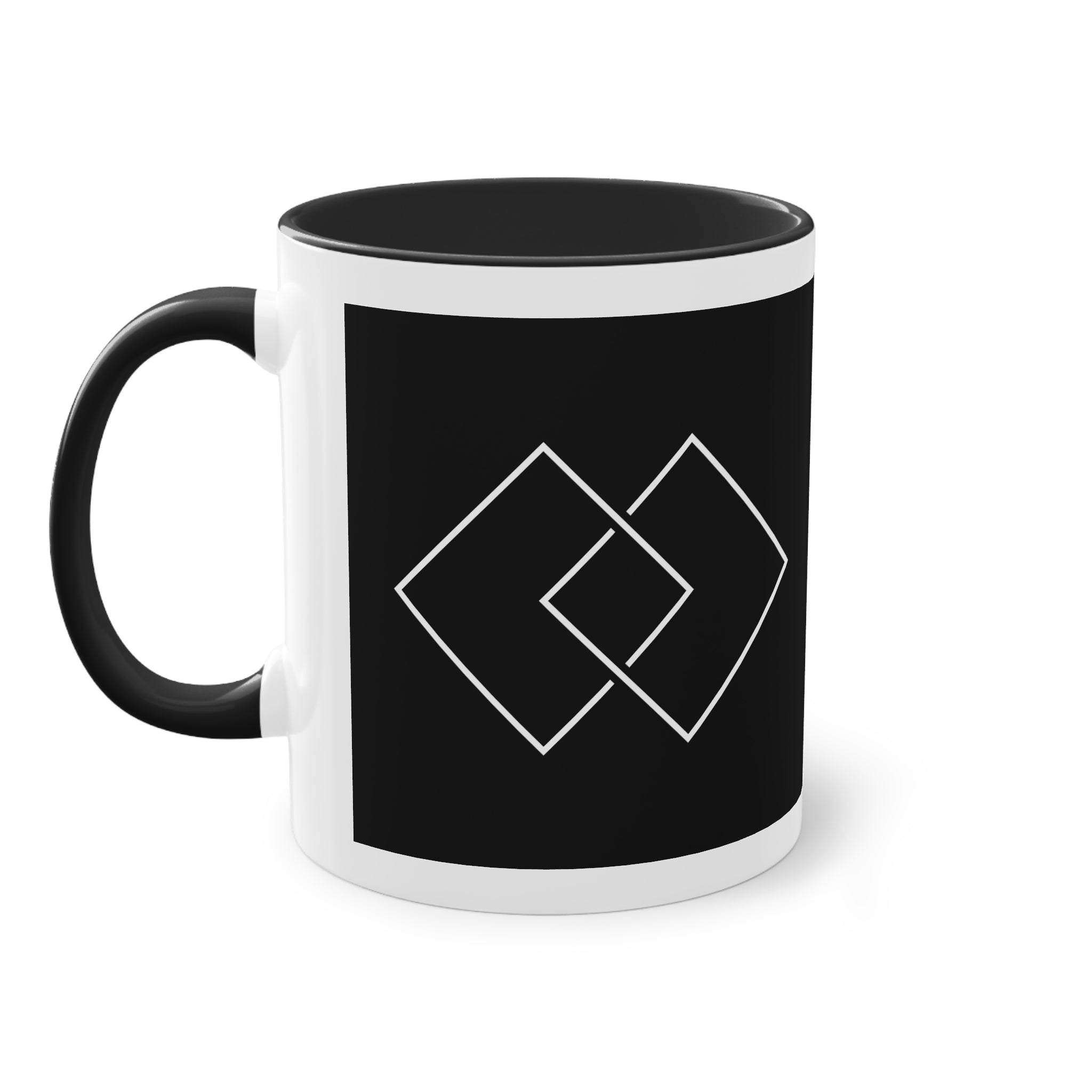 "Squares" designer mug from the "Black &amp; White" collection by Taffet.shop, 325 ml