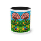 Mug – “Cat &amp; Chicks”, Easter/Spring, 325 ml