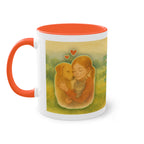 Mug – “Dog and Girl” in watercolor style, 325 ml