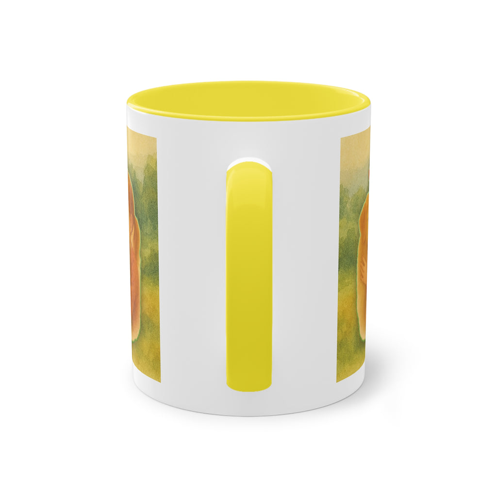 Mug – “Dog and Girl” in watercolor style, 325 ml