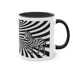 "Safari" designer mug from the "Black &amp; White" collection by Taffet.shop, 325 ml