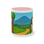 Mug – “Dog and Cat Love with Wife” in comic style, 325 ml