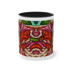 Mug – Cat BKH/BSH with flower in comic style, 325 ml