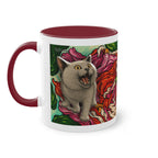 Mug – Cat BKH/BSH with flower in comic style, 325 ml
