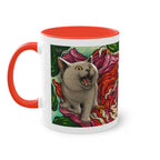 Mug – Cat BKH/BSH with flower in comic style, 325 ml