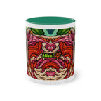 Mug – Cat BKH/BSH with flower in comic style, 325 ml