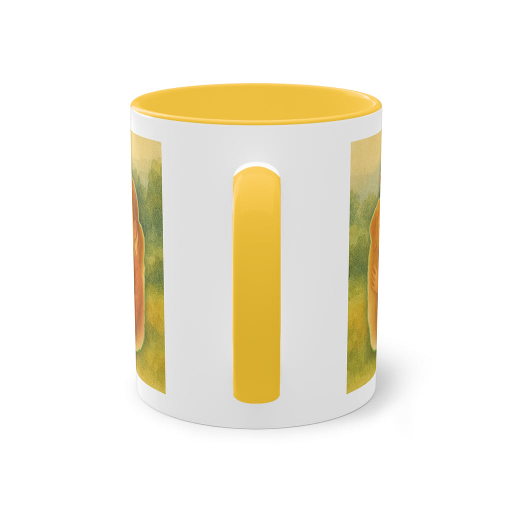 Mug – “Dog and Girl” in watercolor style, 325 ml