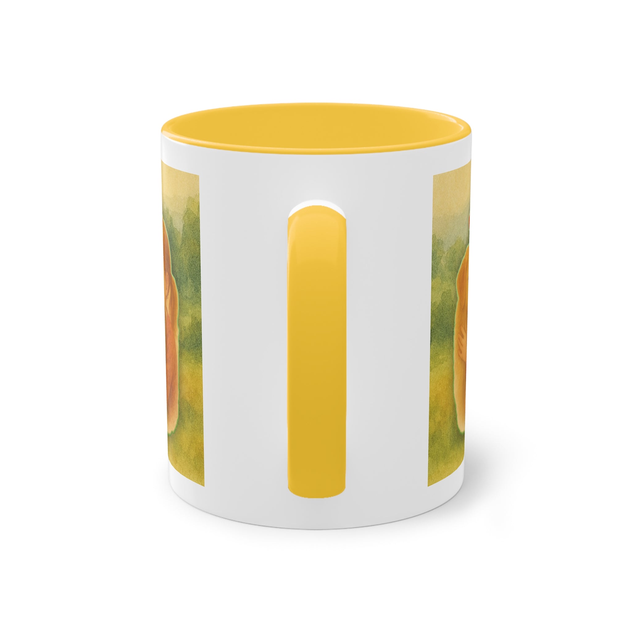 Mug – “Dog and Girl” in watercolor style, 325 ml