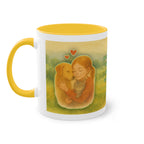Mug – “Dog and Girl” in watercolor style, 325 ml