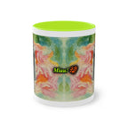Mug – Cat BKH/BSH with flower in watercolor style, 325 ml