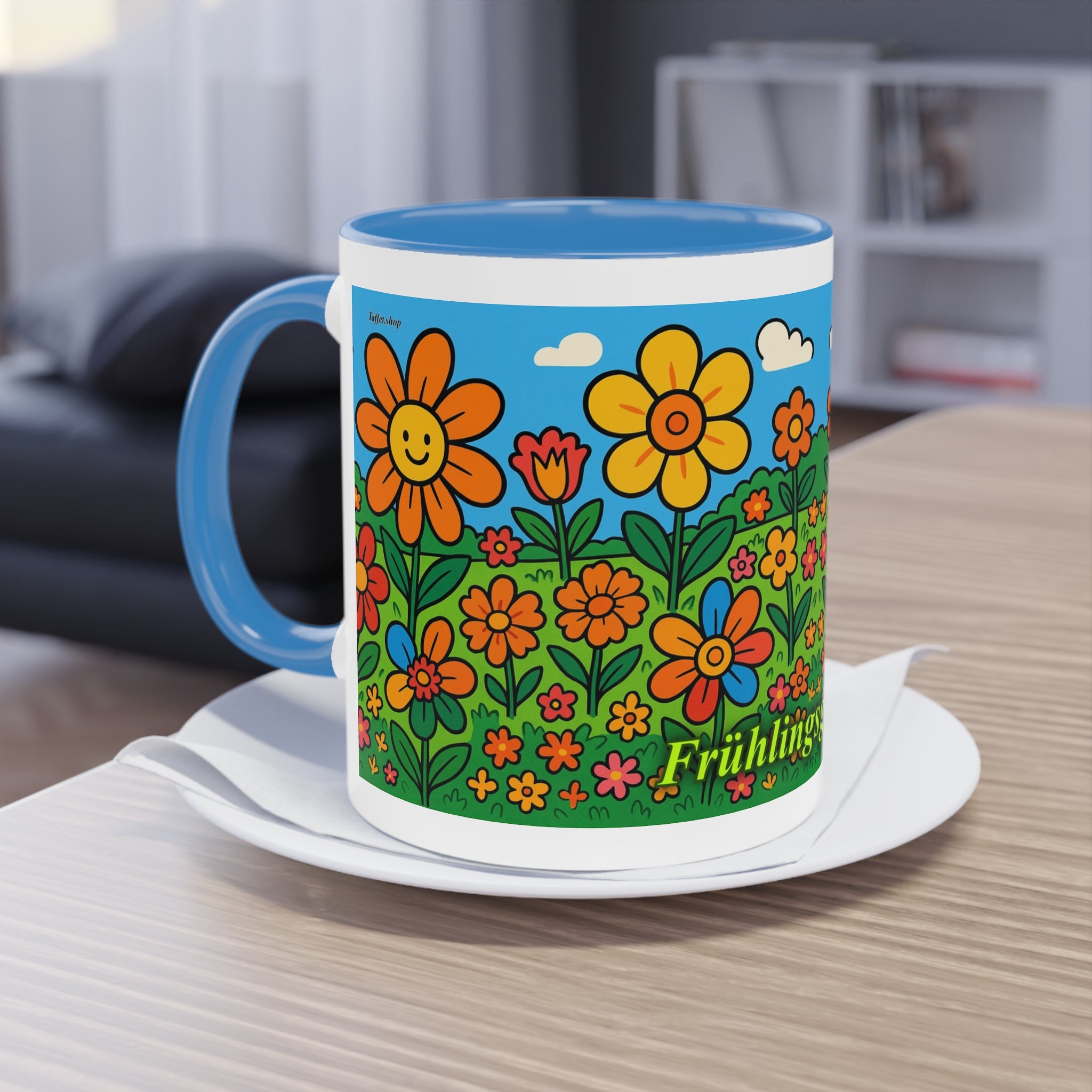 Mug – “Flower Meadow”, Easter/Spring, 325 ml