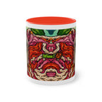 Mug – Cat BKH/BSH with flower in comic style, 325 ml
